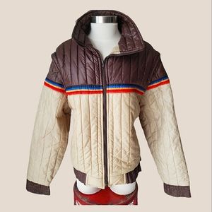VINTAGE Alpine Ski Puffer Retro Vest Jacket XL